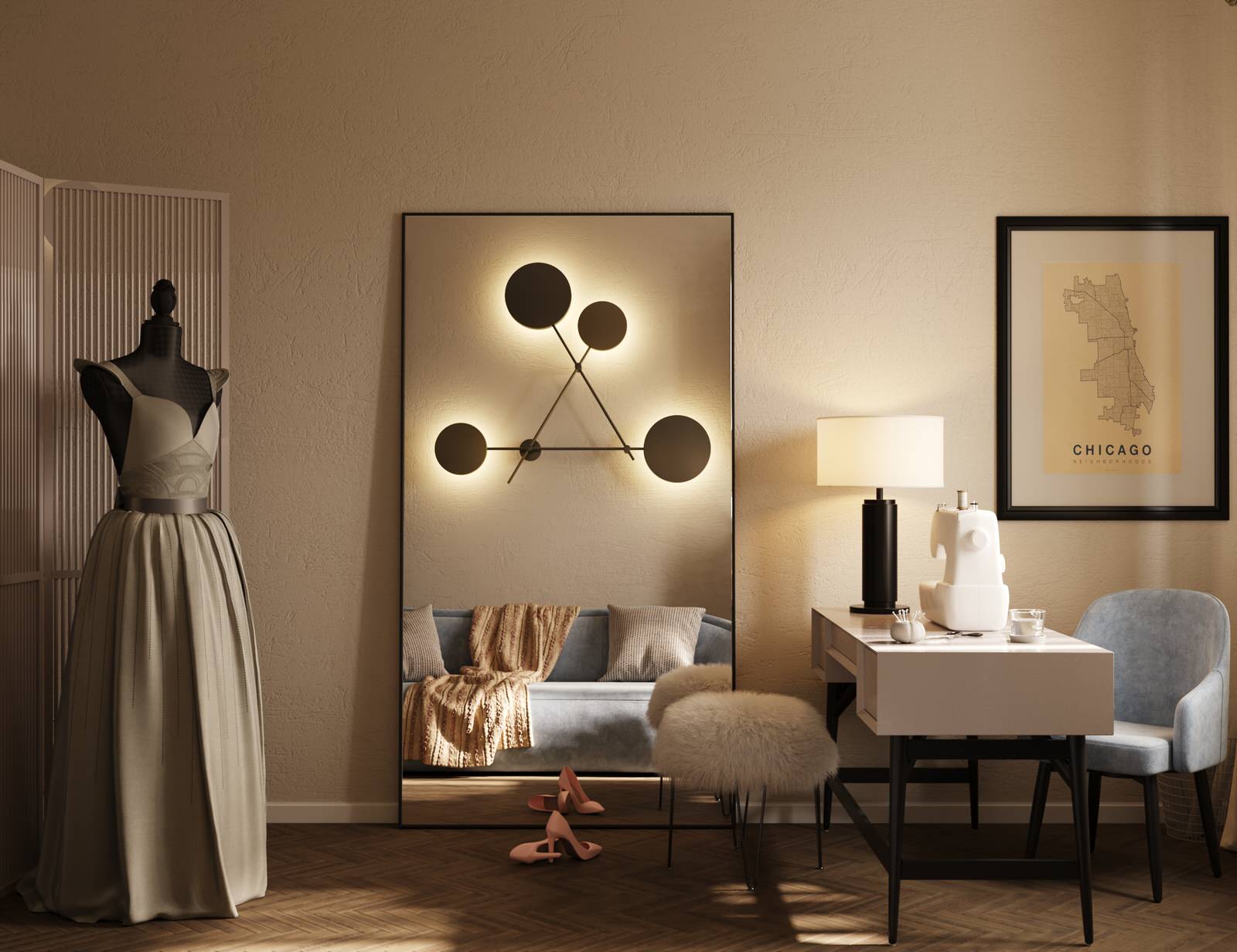 Обложка проекта: Дизайн интерьера рабочего кабинета