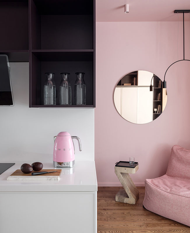 Дизайнерский проект: 28 м2 в стиле модного номера в отеле