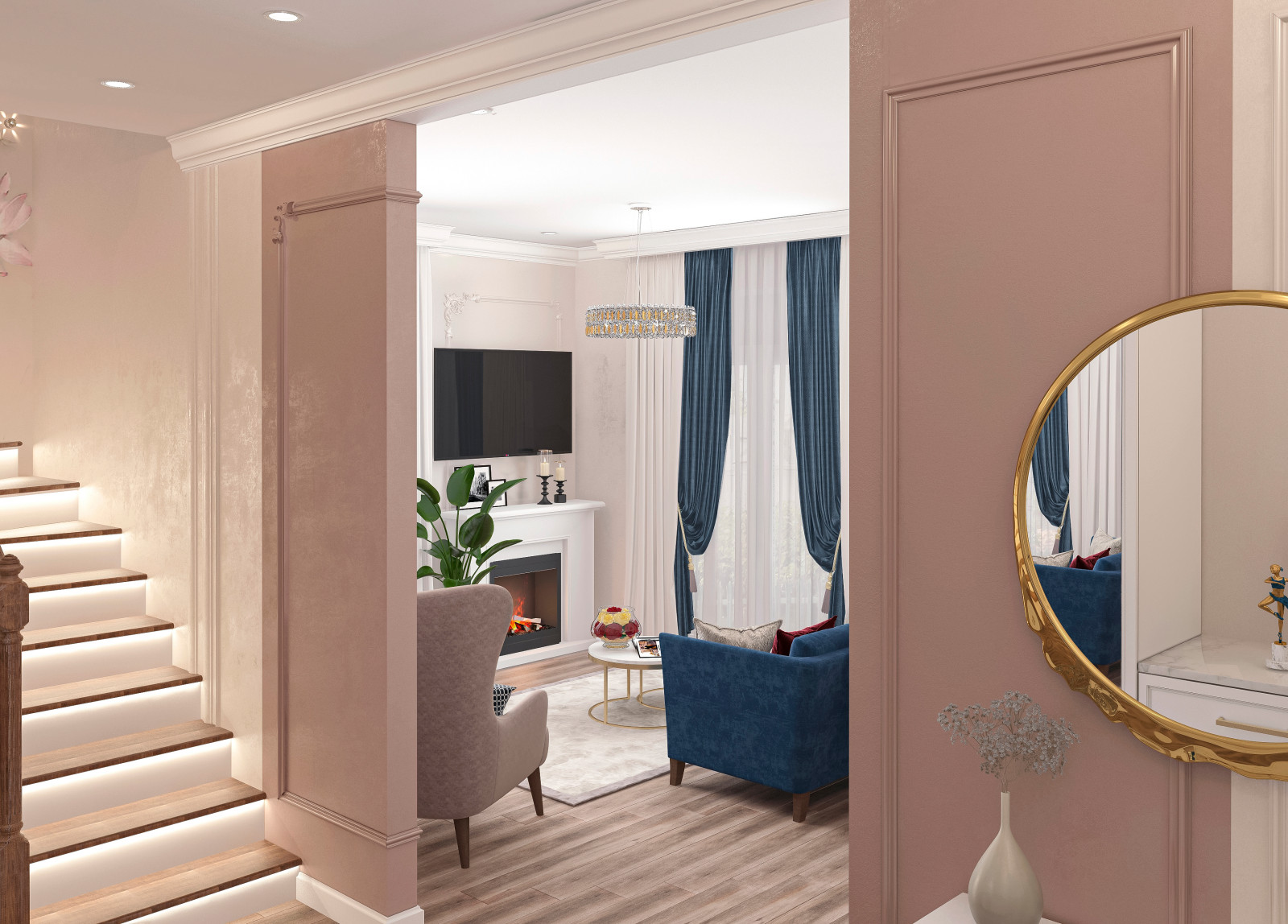 Дизайн-проект двухуровневой квартиры. г.Калининград