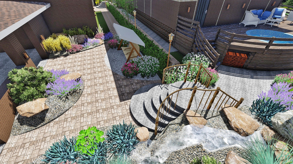 Ландшафтный дизайн участка в ДНТ Кедр (г Улан-Удэ, Бурятия)