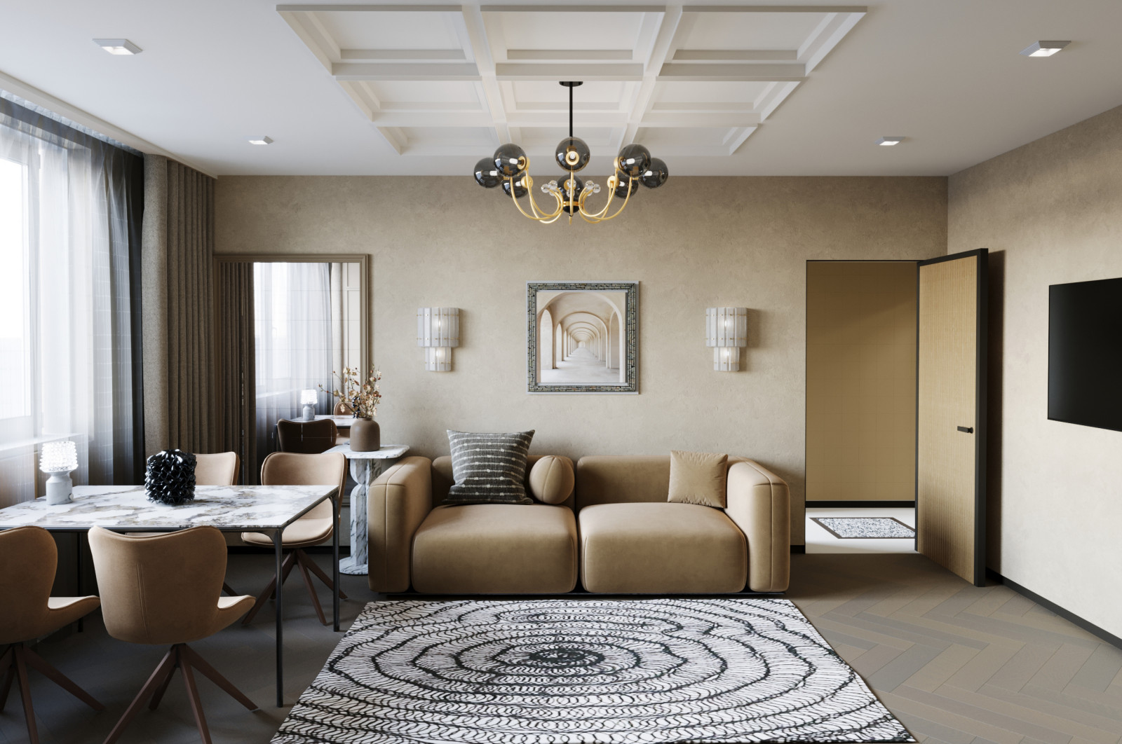 Обложка проекта: Дизайн квартиры в Солнечном 100 м.кв.