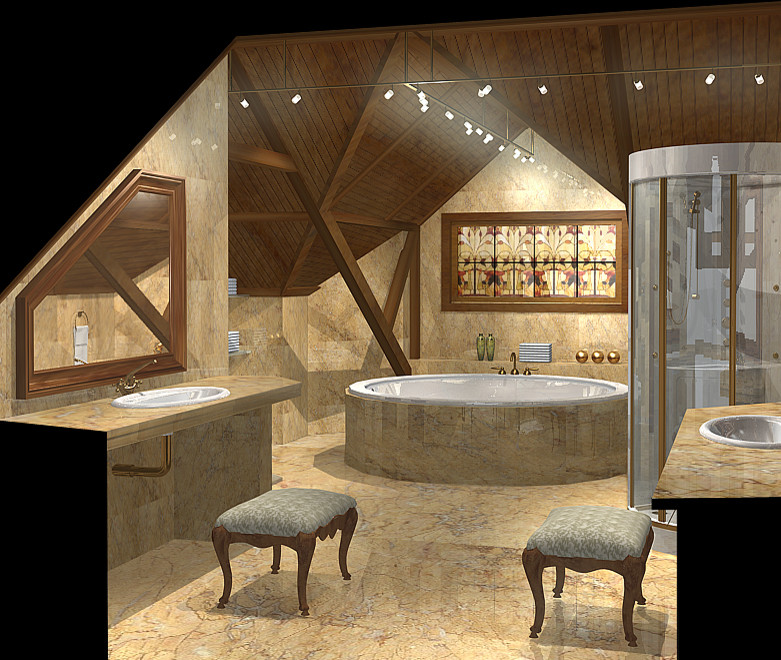 Малоэтажная архитектура, интерьеры коттеджа.