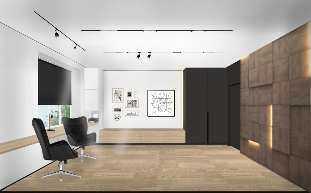 Однакомнатная квартира в Современном стиле с элементами Поп-арта.