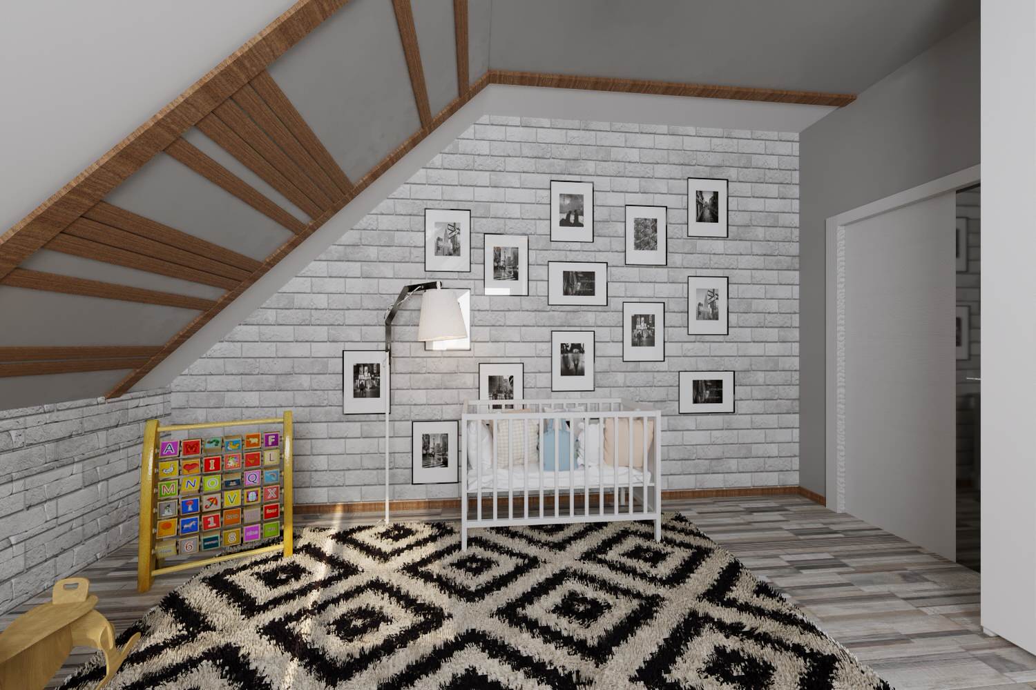 Загородный дом в современном лофте