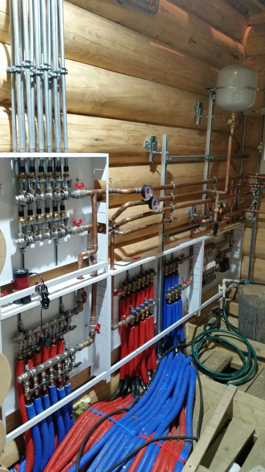 Отопление и водоснабжение в доме из бруса