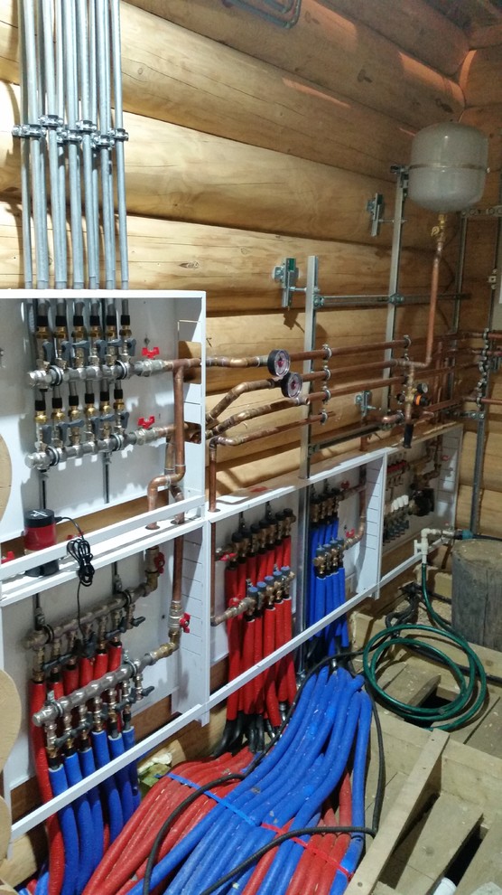 Отопление и водоснабжение в доме из бруса