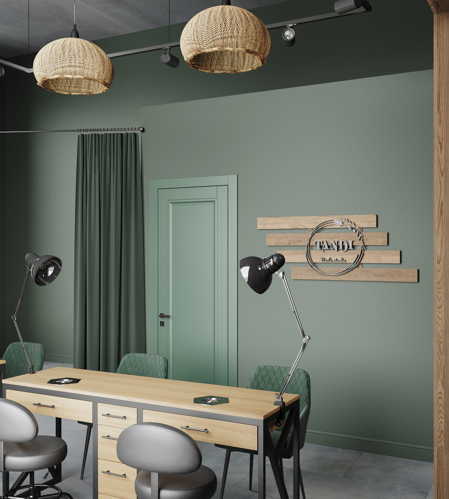 Обложка проекта: Визуализация маникюрного салона