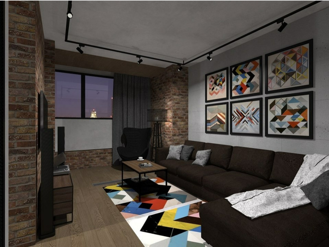 Обложка проекта: Невероятно стильная квартира в стиле лофт