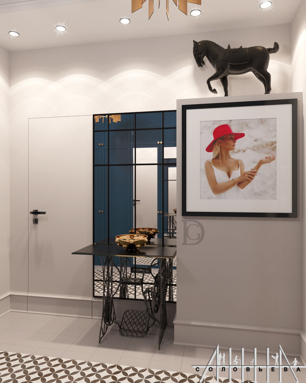 Interior design of a residential flat at Moscow