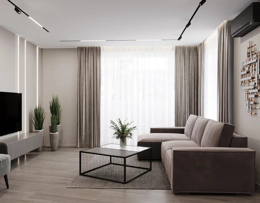 Дизайн проект 4-х комнатной квартиры 145 м2 для семейной пары с детьми