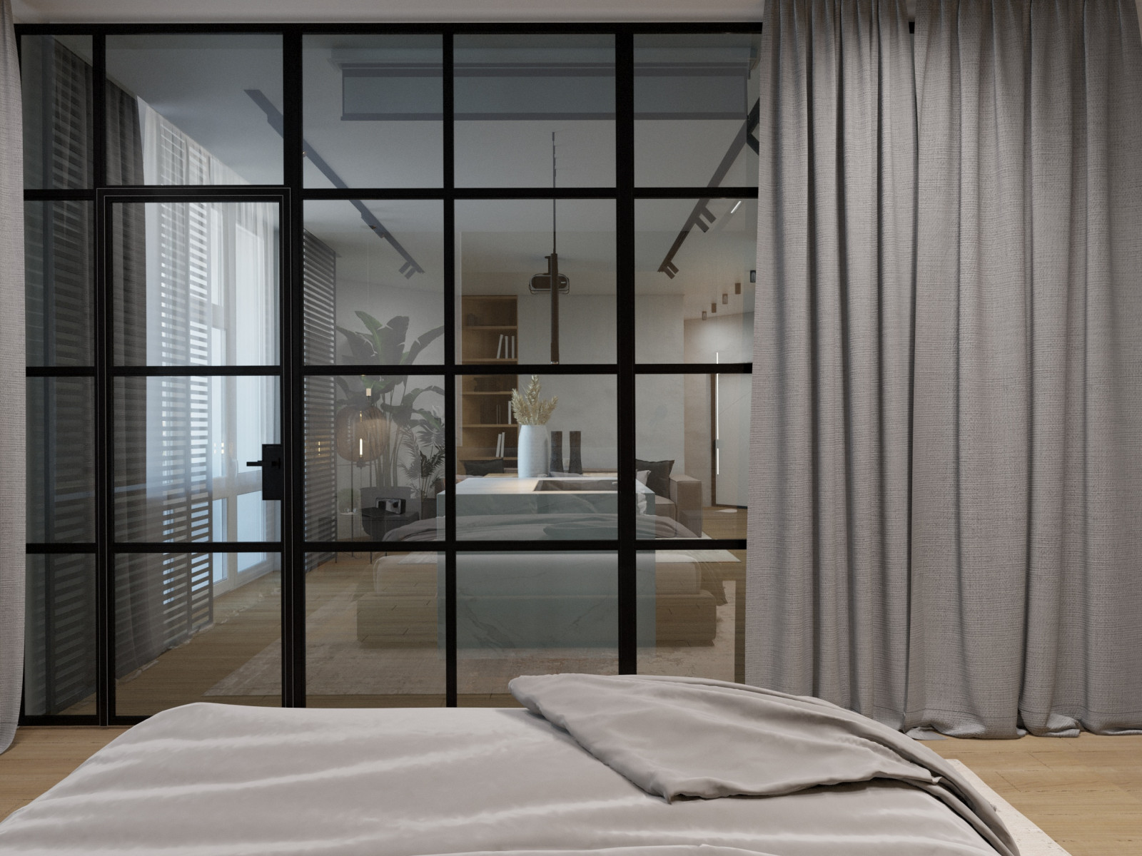 Современный интерьер двухуровневой квартиры 2