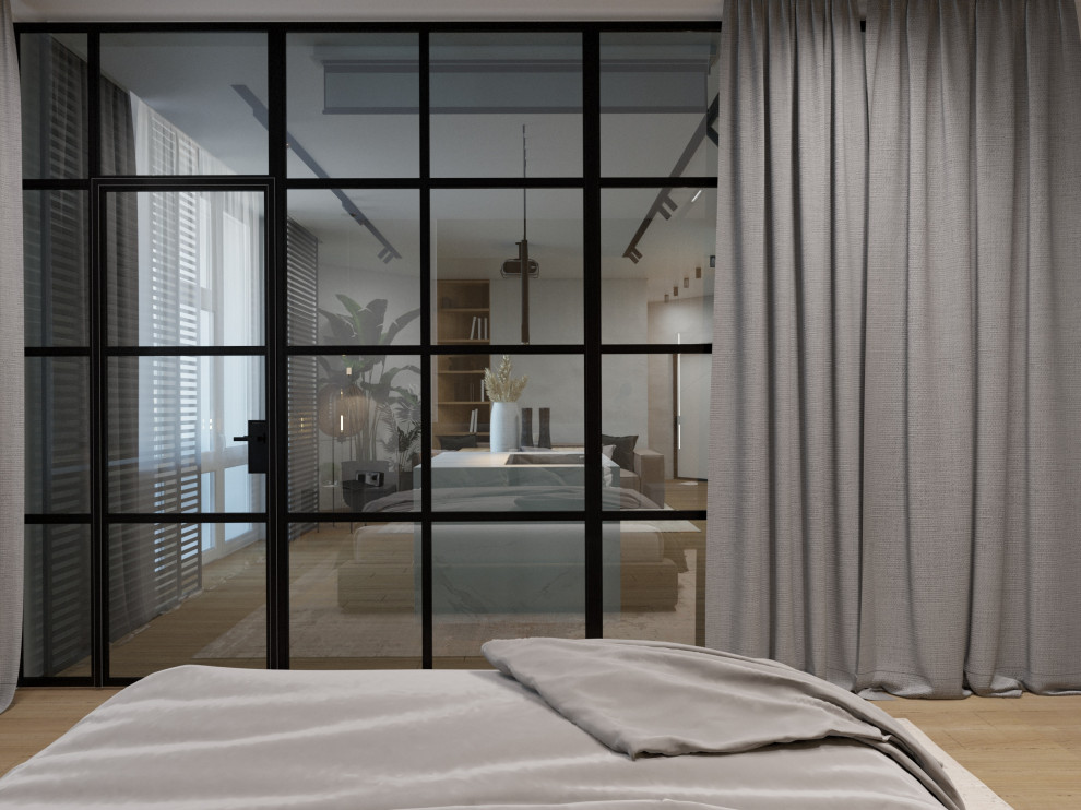 Современный интерьер двухуровневой квартиры 2