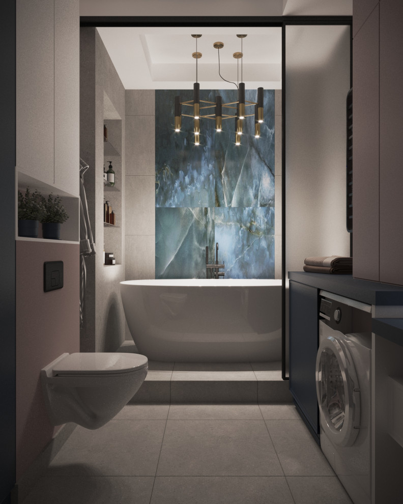 Двухкомнатная квартира г. Тюмень, ул. Дружбы_ Ванная комната