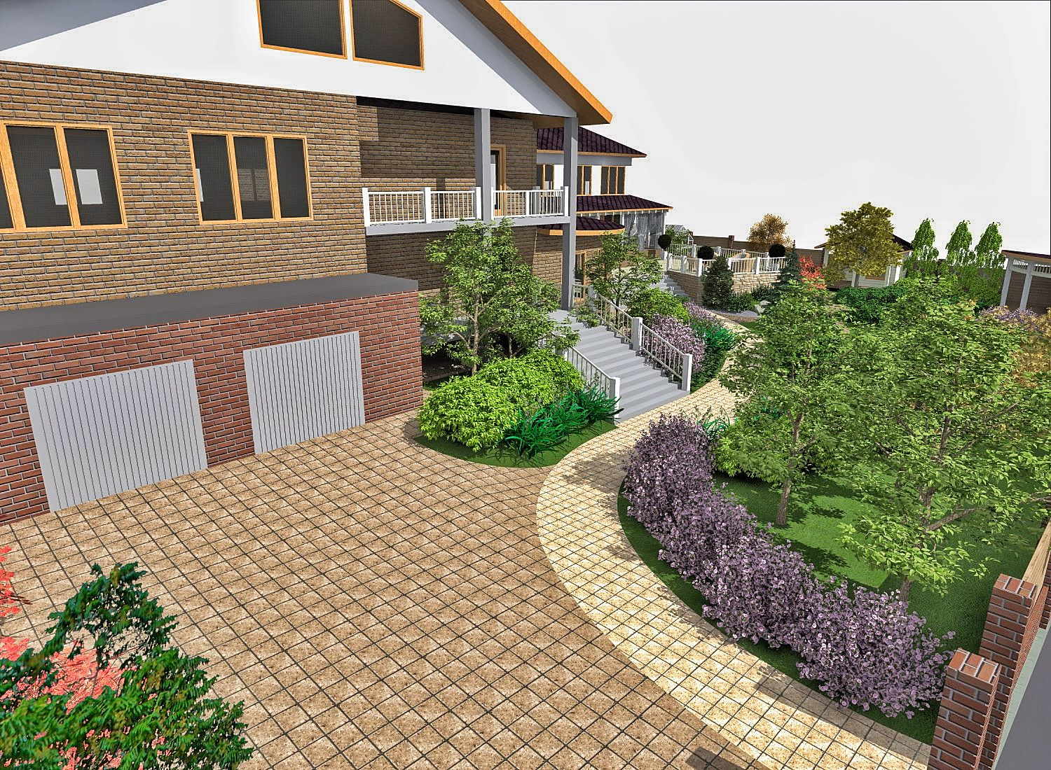 Ландшафтный дизайн в п. Ново-Разводная (Иркутск)