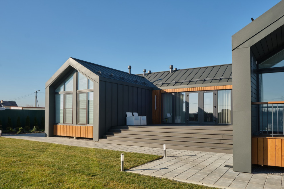 Загородный одноэтажный жилой дом