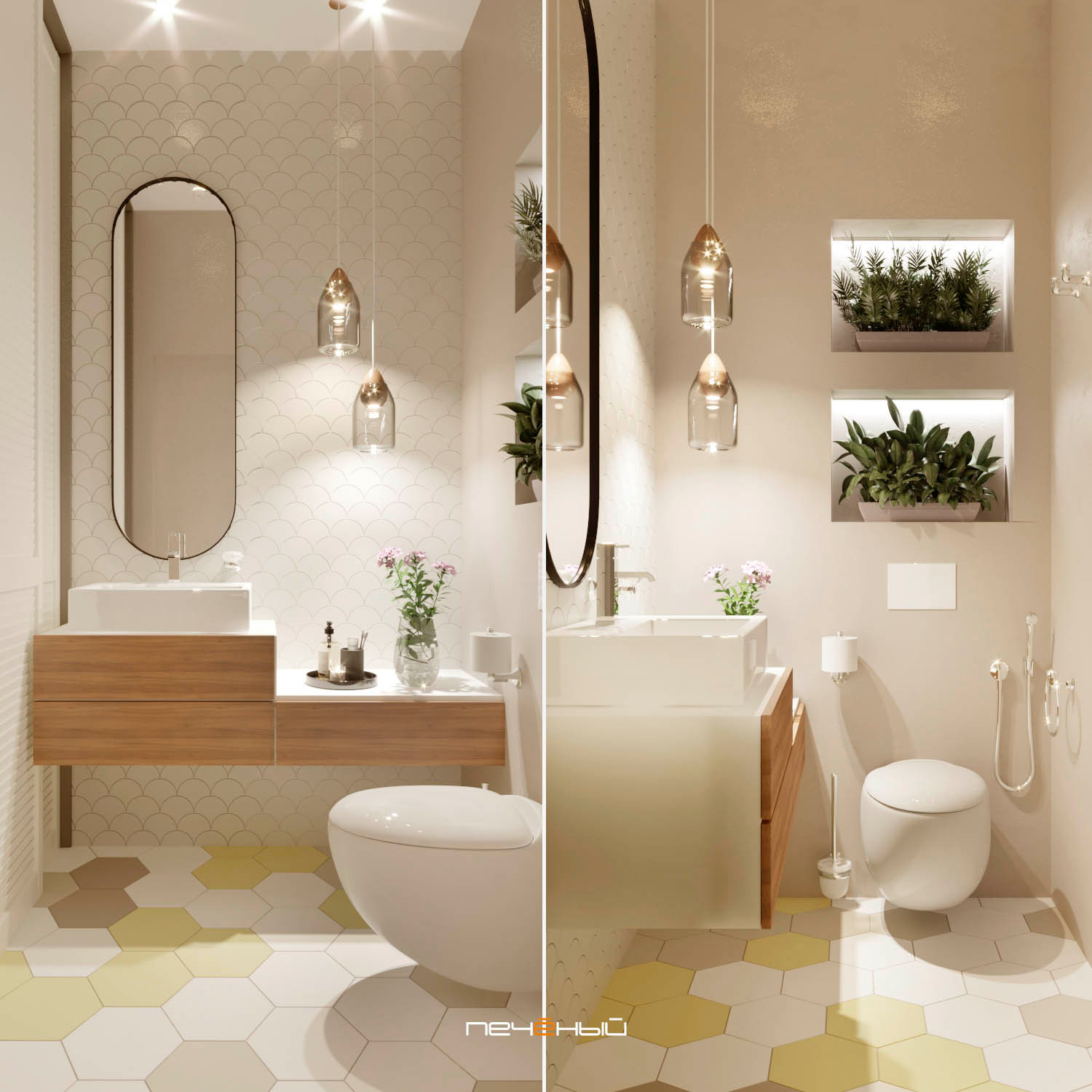 Современная трёшка с крутой гостиной и спальней