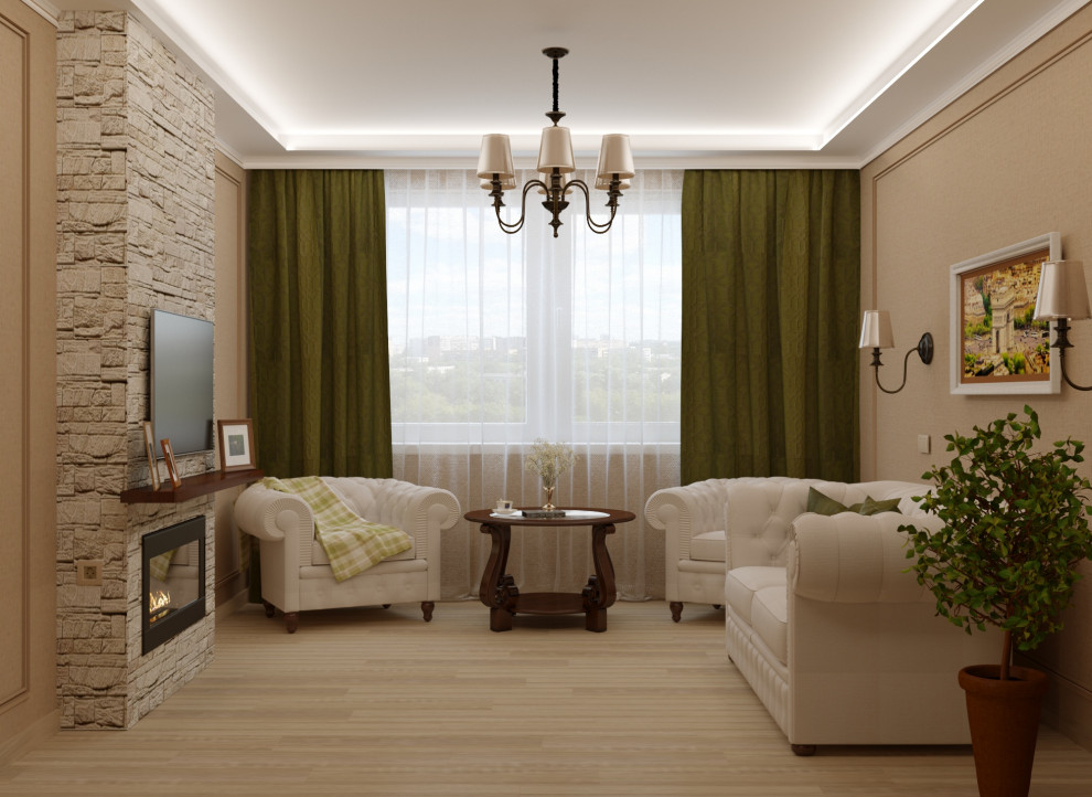 Обложка проекта: Визуализация гостиной