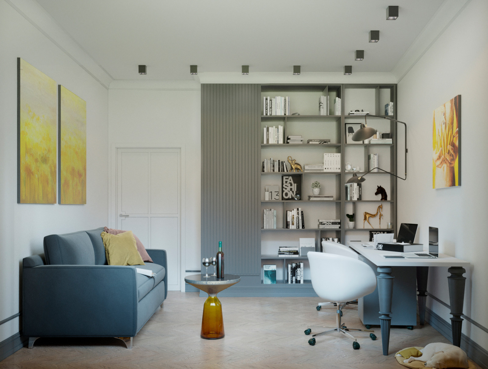 Дизайн-проект трехкомнатной квартиры в ЖК "Платинум"