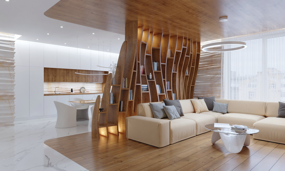 Квартира с волнами