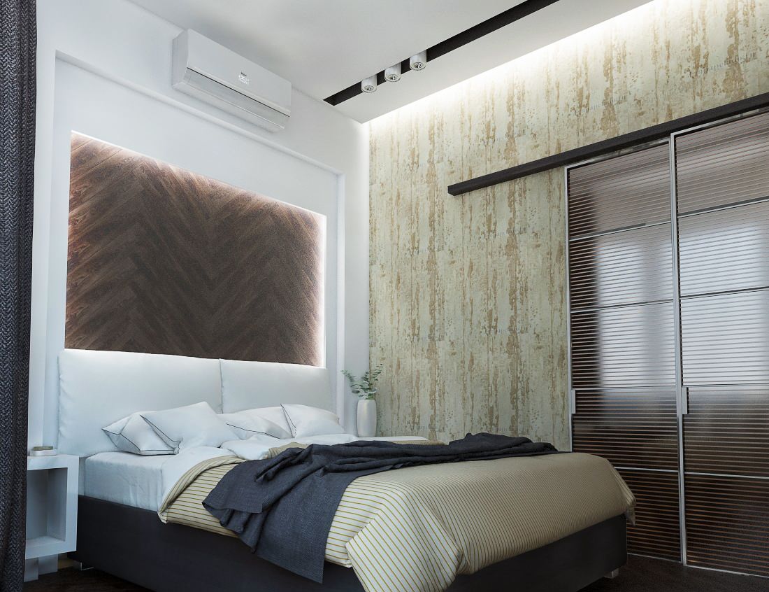 Спальня в квартире молодого холостяка