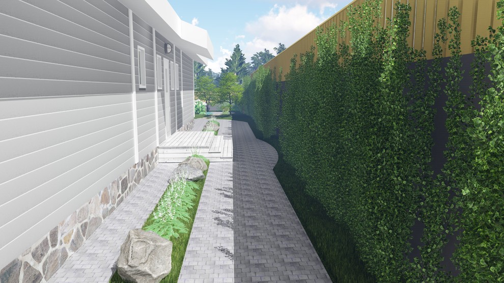 Сад со сложным рельефом