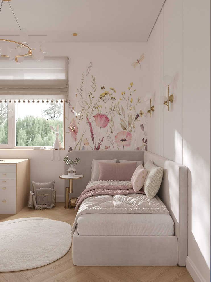 Обложка проекта: Детская комната для девочки / 12 кв.м