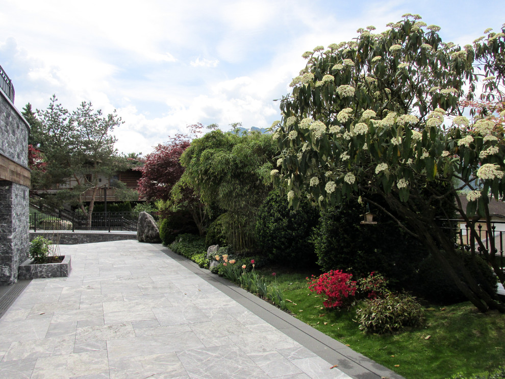 Japanese style garden design & Waterfall construction in Tyrol