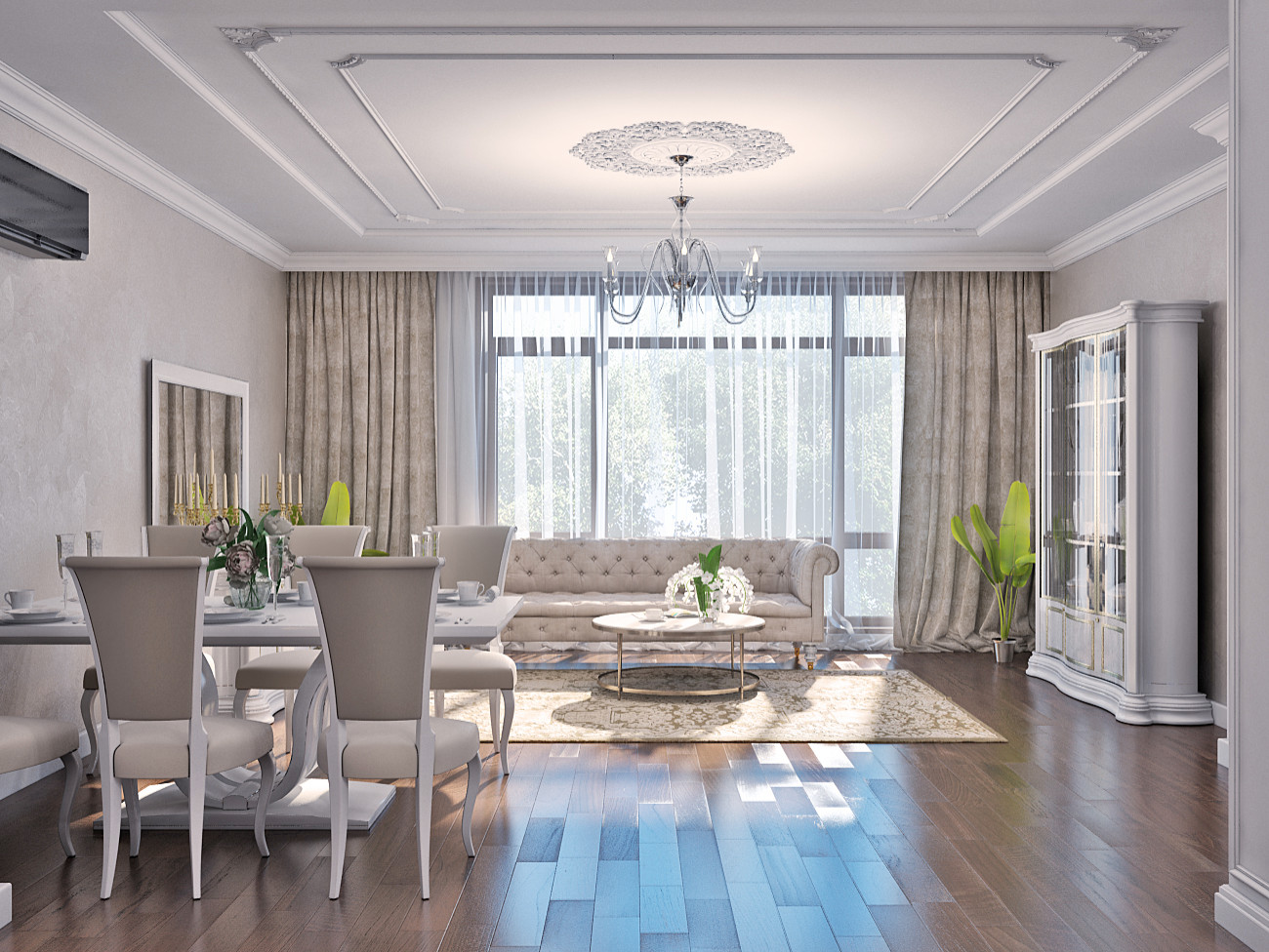 INTERIOR DESIGN OF THE APRATMENT IN APPLE CITY