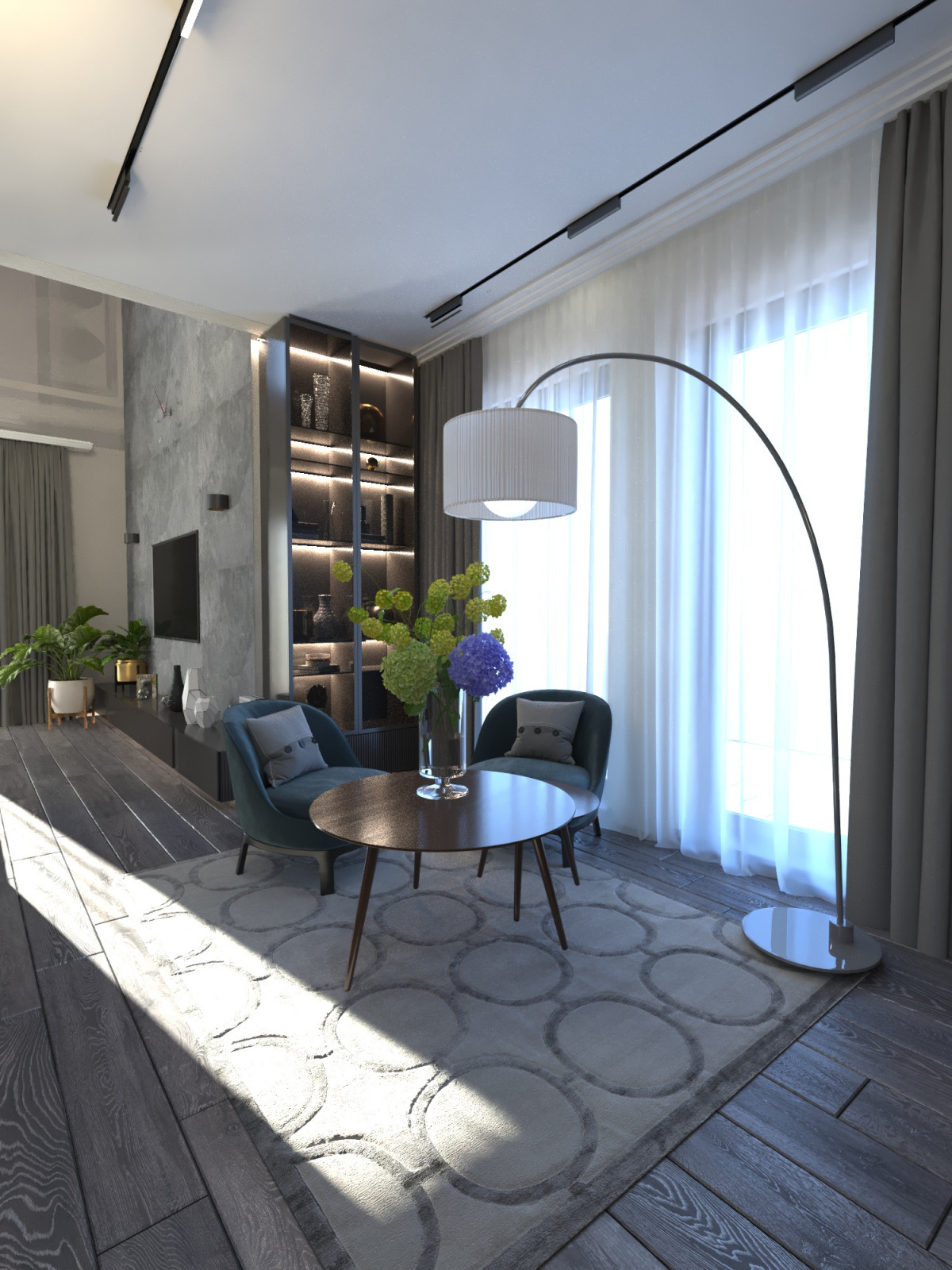 Обложка проекта: интерьер частного дома.1 этаж