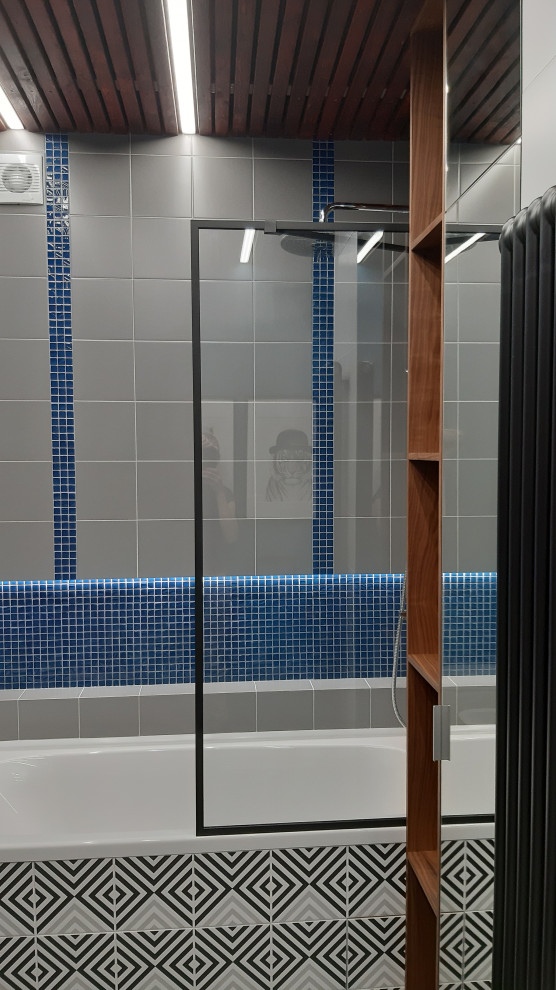 Шторка для душа в стиле лофт