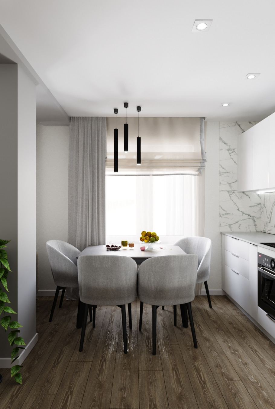 Квартира в минимализме на северной стороне