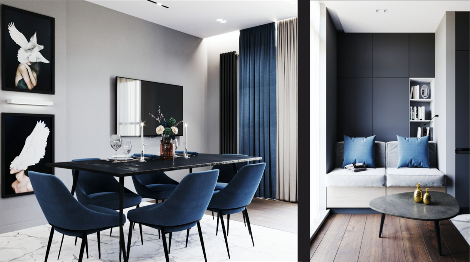 Дизайн проект трехкомнатной квартиры