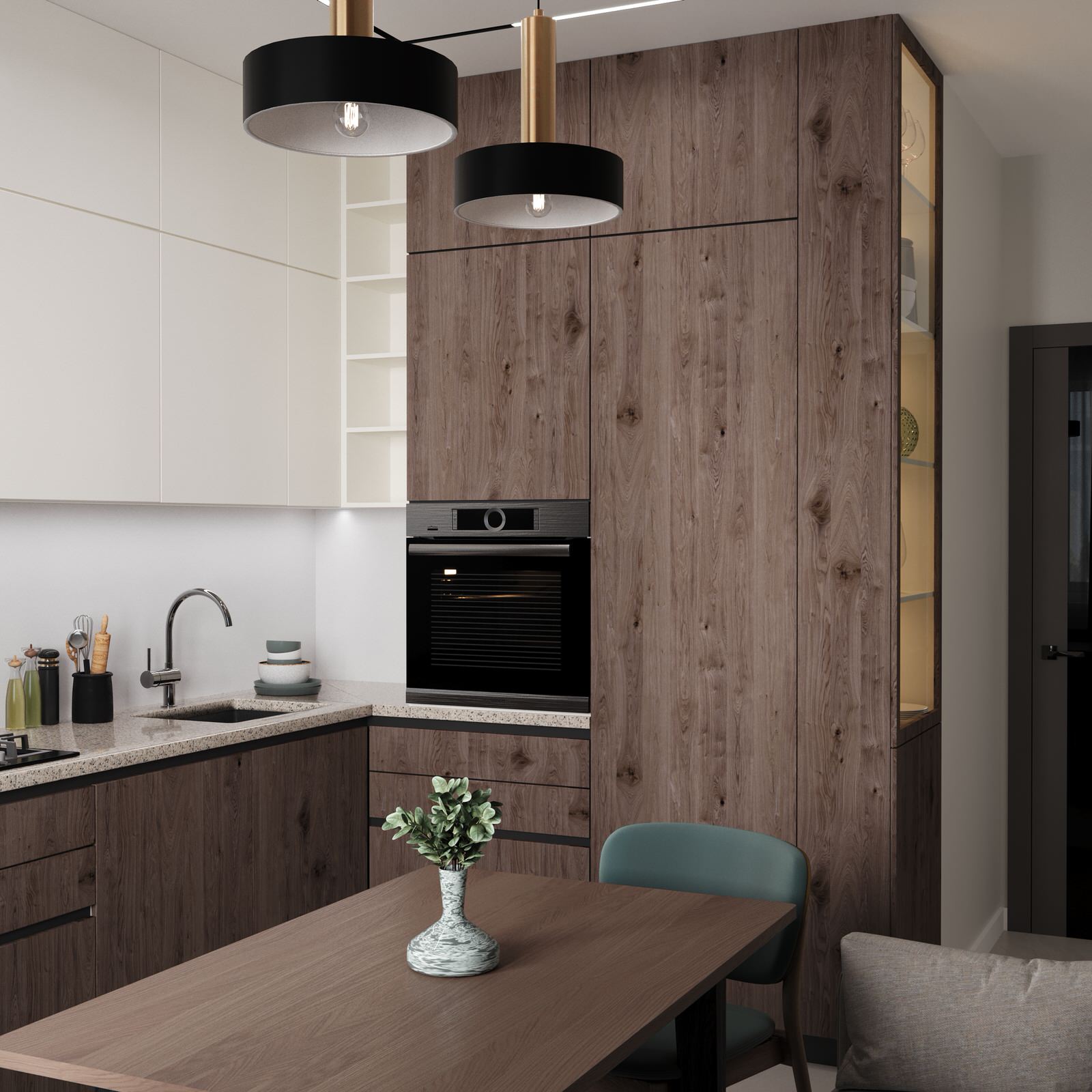 Квартира для семьи из четырех человек.