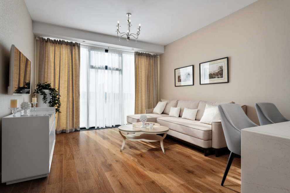 Видовая кухня-гостиная