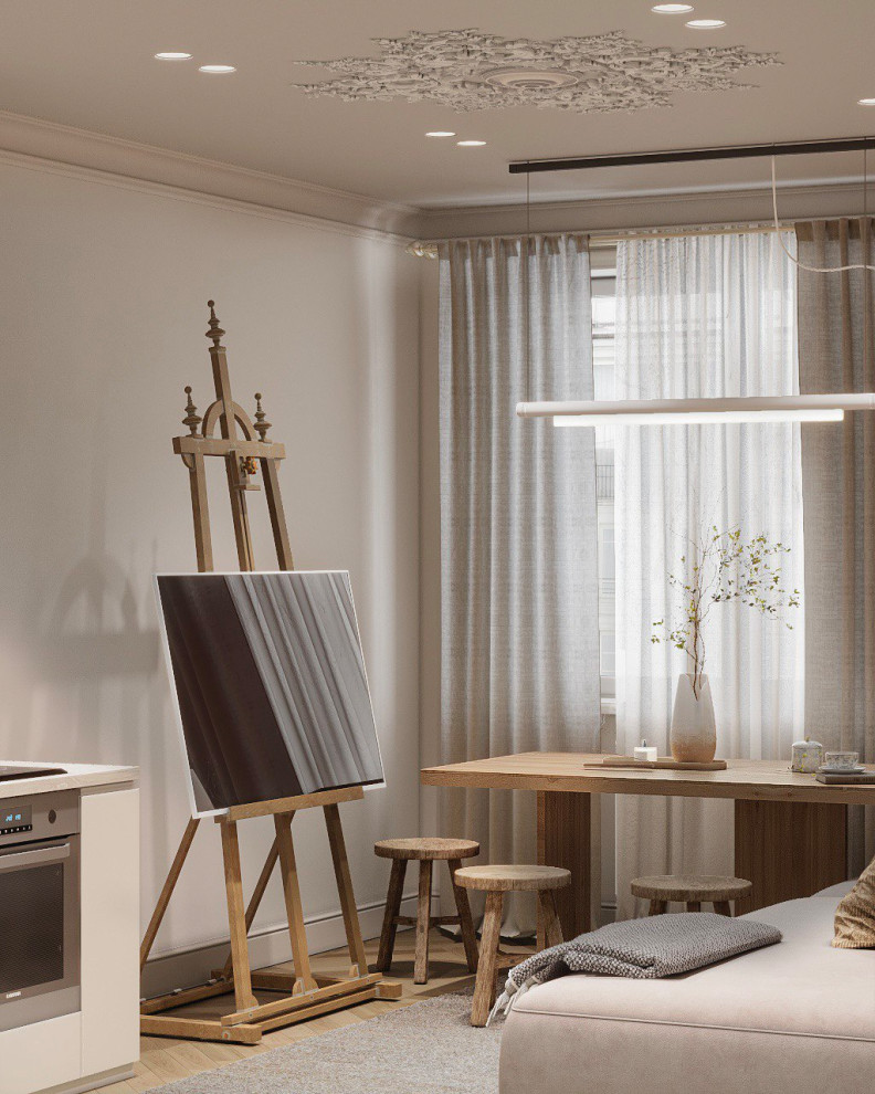 Квартира в парижском стиле в ЖК Звезда, 46 м2