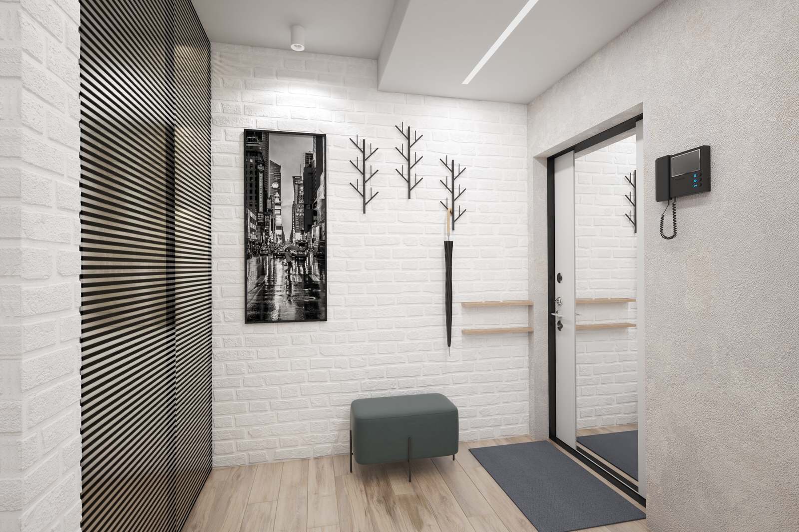 Квартира в стиле "лёгкий лофт". 70 кв.м.