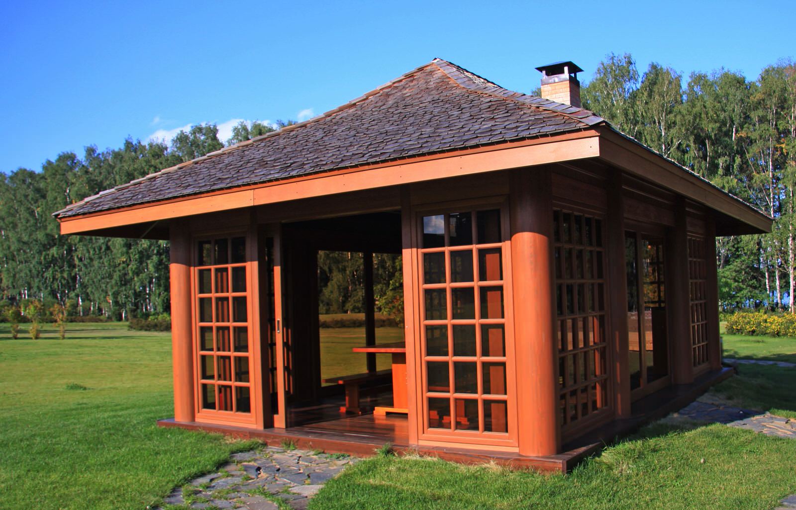 Обложка проекта: японский павильон и сад