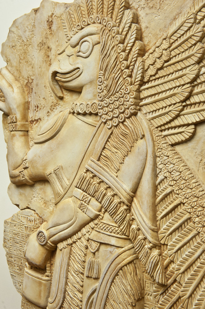 Bas relief assyrian god Nisroch