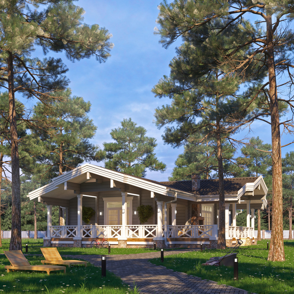 Проект дома из клееного бруса "Лесные озера"