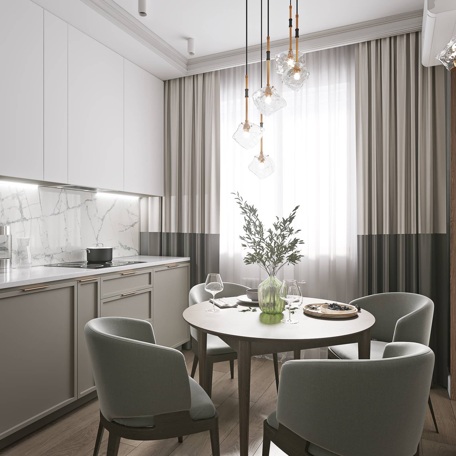 Обложка проекта: Трехкомнатная квартира в г. Краснодар