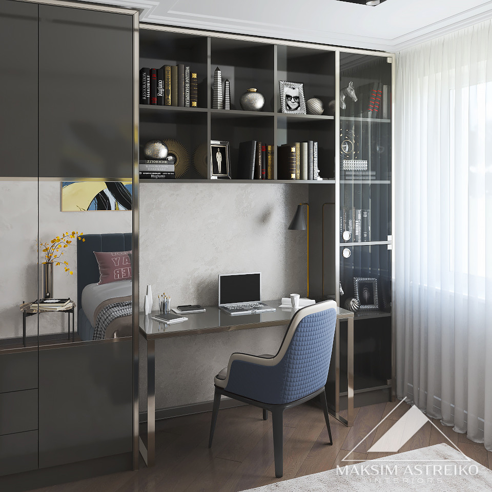 Современный интерьер с элементами арт деко