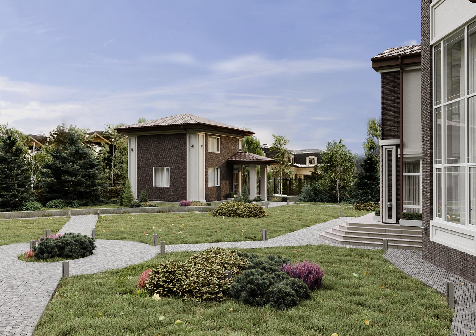 Проект реконструкции фасада гостевого дома в коттеджном поселке Миллениум Парк