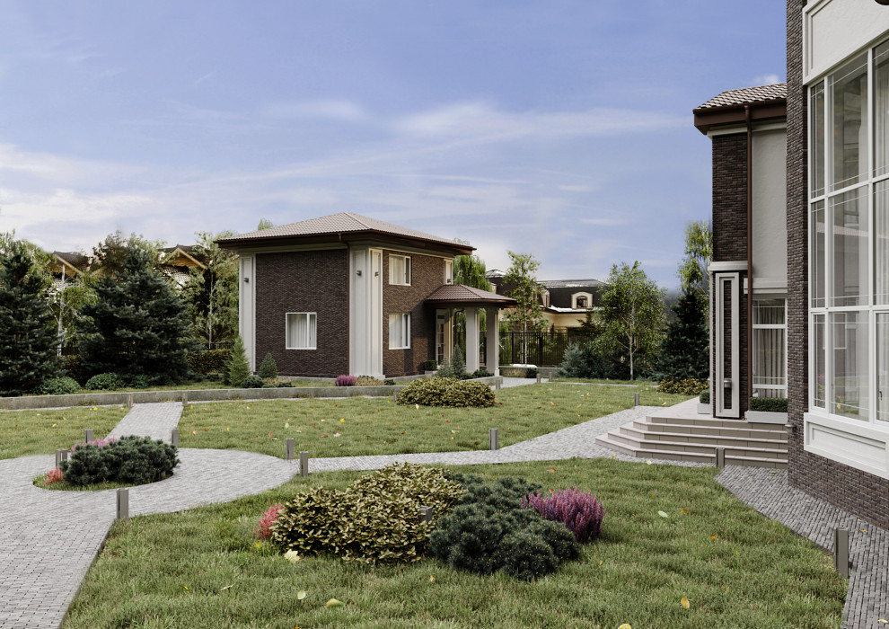 Проект реконструкции фасада гостевого дома в коттеджном поселке Миллениум Парк