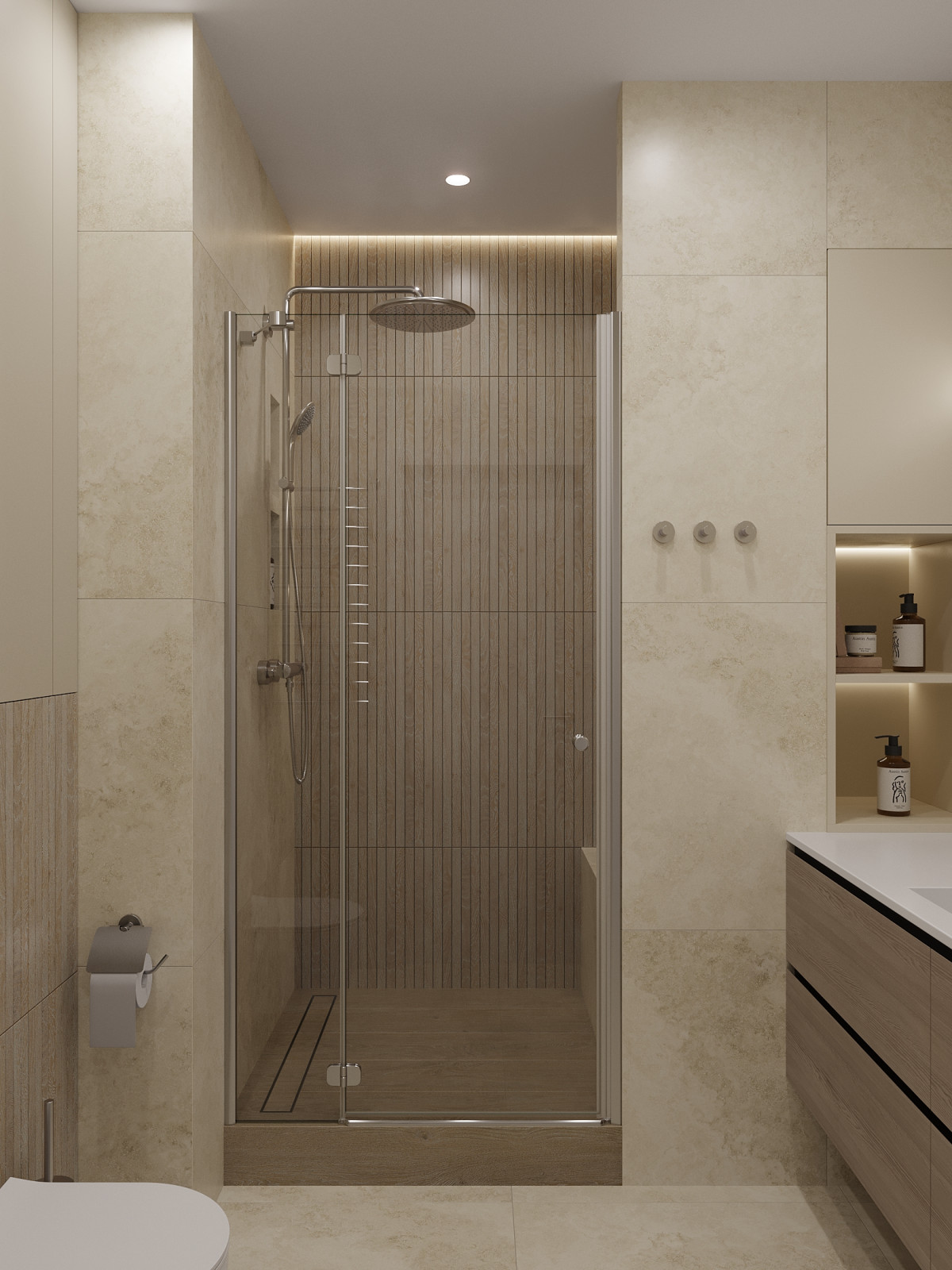 ЖК «Ultra City», квартира в стиле современный минимализм в теплой светлой гамме