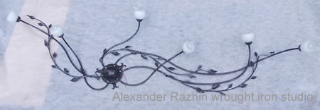 Wrought iron chandelier