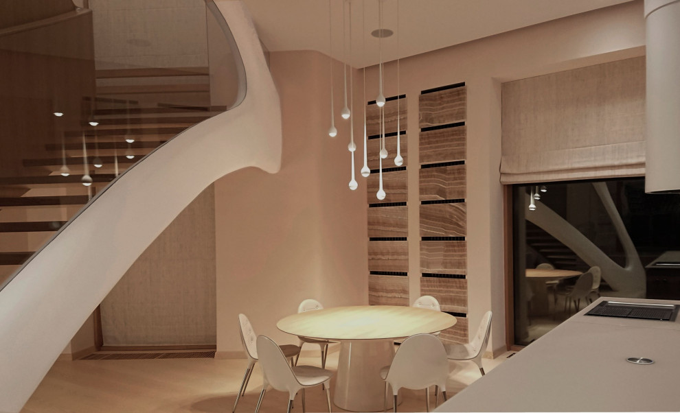 House in a pine forest