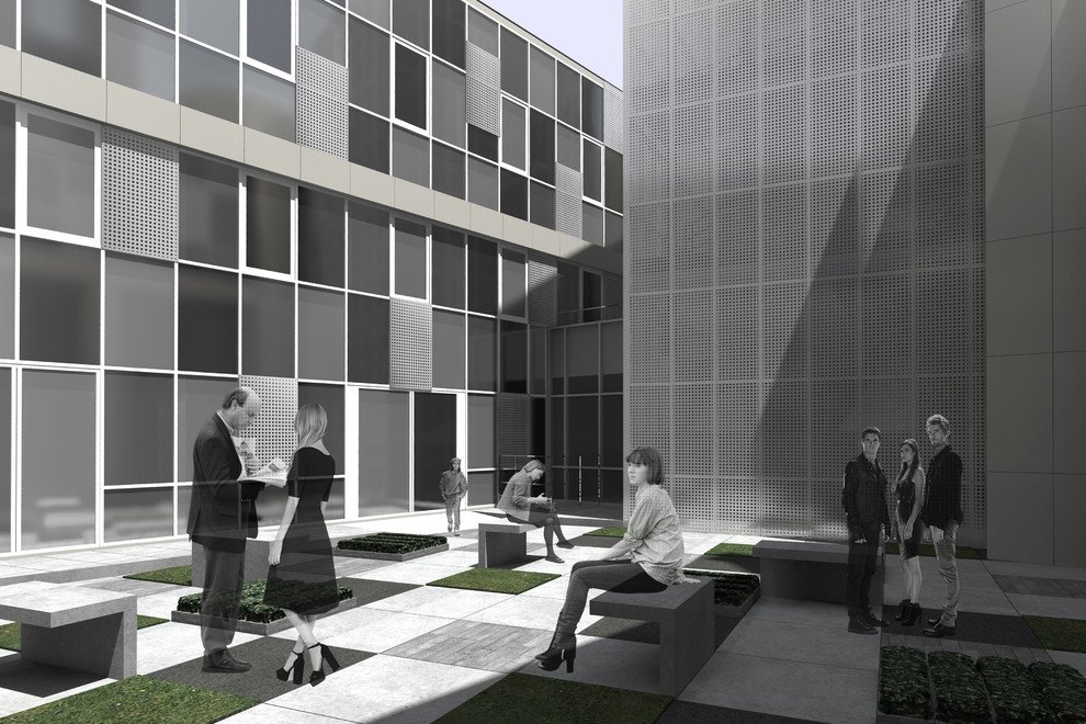 Внутренний двор театра "Самарт" в Самаре