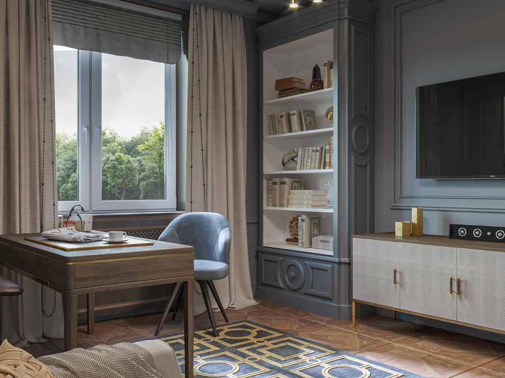 Дизайн коттеджа в неоклассическом стиле 260 кв.м. (2018 год)