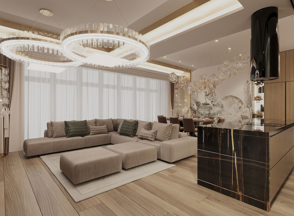 6-Room Apartment Design With 240 m² Floor Area
