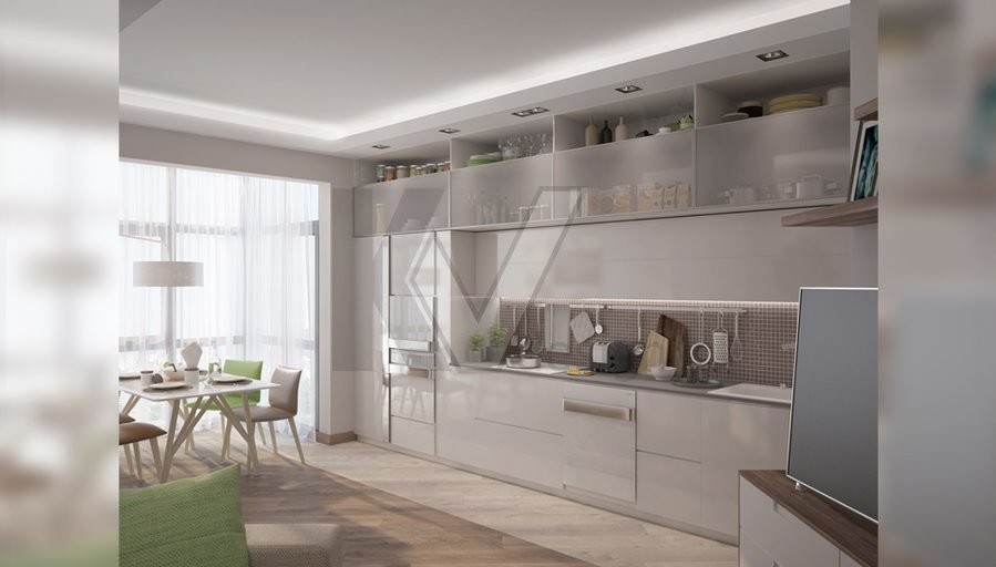 Дизайн трехкомнатной квартиры, Сколково Парк